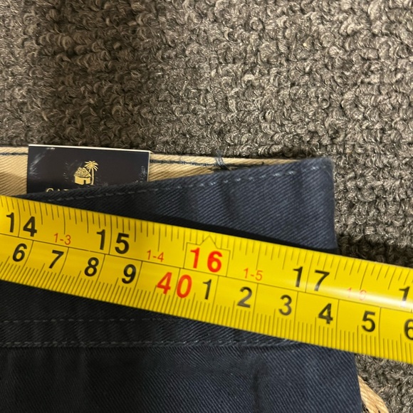 Caribbean Joe Men’s Navy Flat Front Navy Shorts Size 36 New - Picture 5 of 7